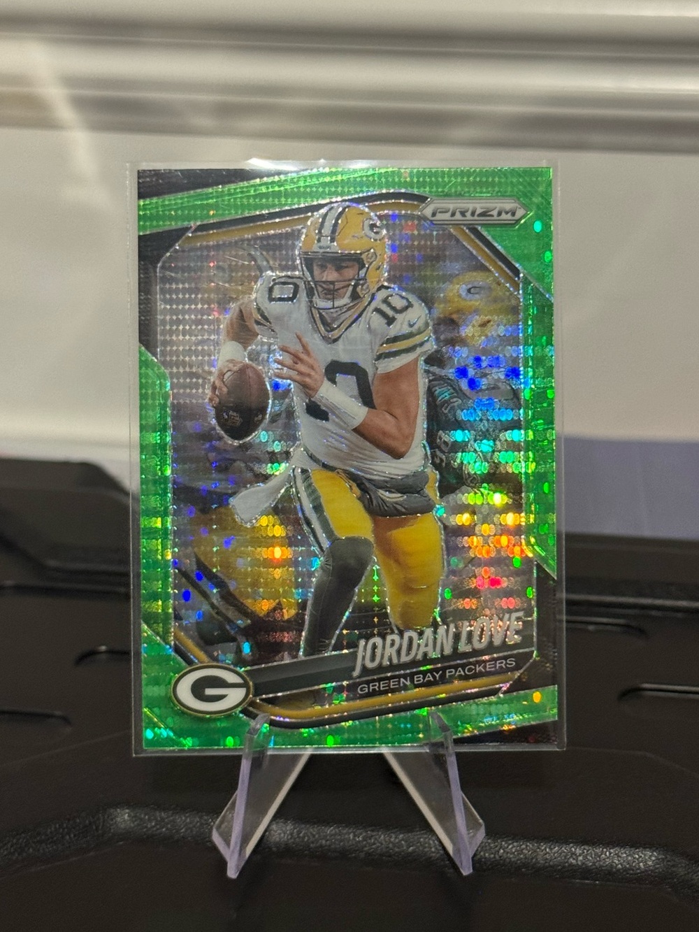 🔥 2025 Jordan Love Panini Prizm Green Pulsar Prizm. Green Bay Packers